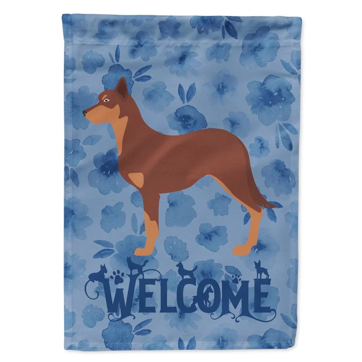 Size, Welcome Australian multicolor House CK6156CHF Dog Canvas Kelpie Large, Treasures Carolines Flag