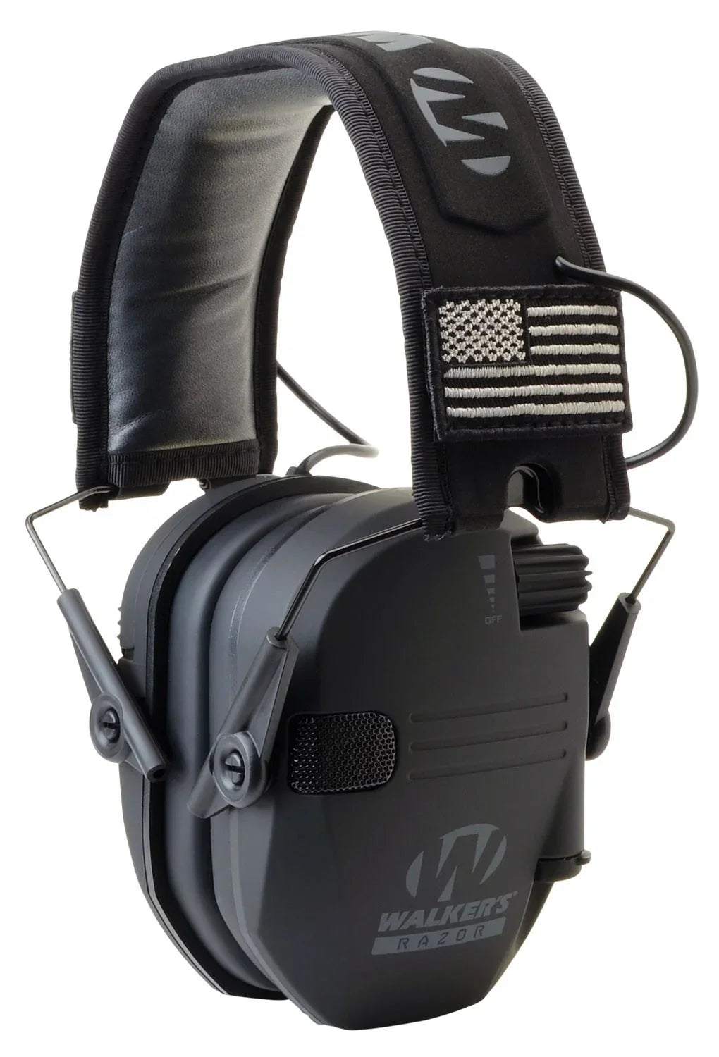 Electronic America Walker's 3-Pack, Razor Patch Slim Black Shooting Muffs