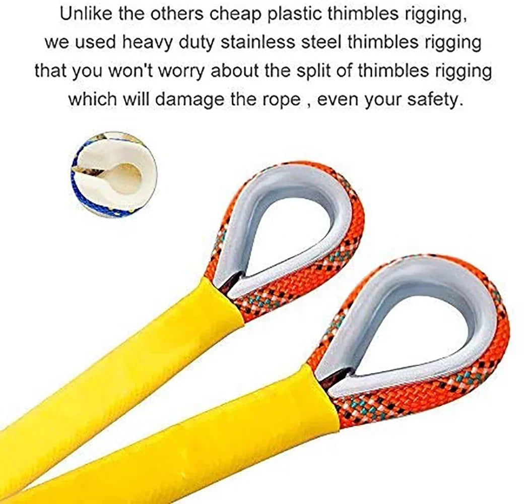 Parachute X Ice Outdoor Rope Climbing 50M(160ft) Static Climbing Rescue Rope XBEN Rope Escape Rock Climbing for Equipment Fire