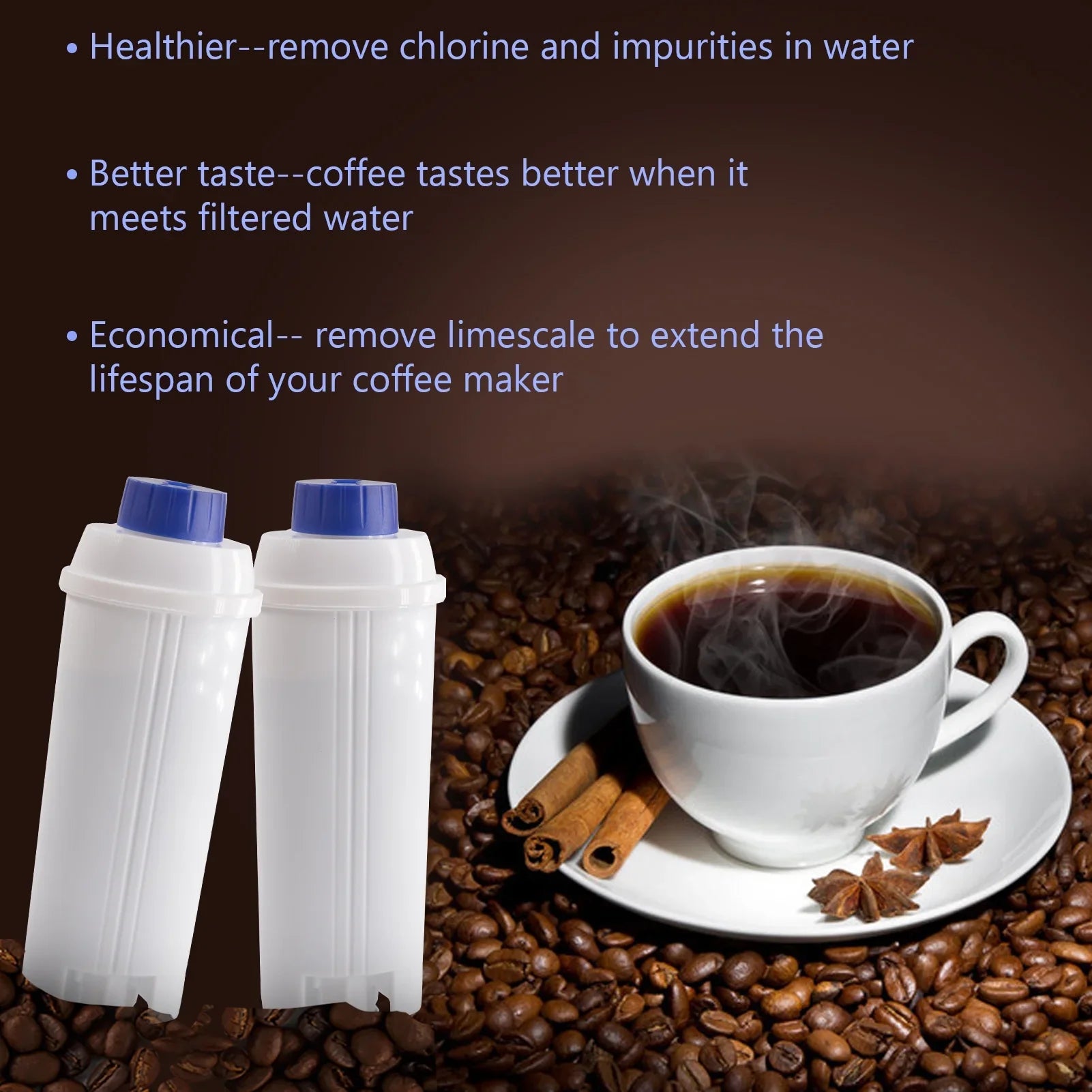 Maker Filter Compatible C002 4Pcs Replacement Machine Coffee Coffee Maker Replacement Coffee Machine Delonghi Coffee Filter DSL with for Filter Accessory Cartridge Filter
