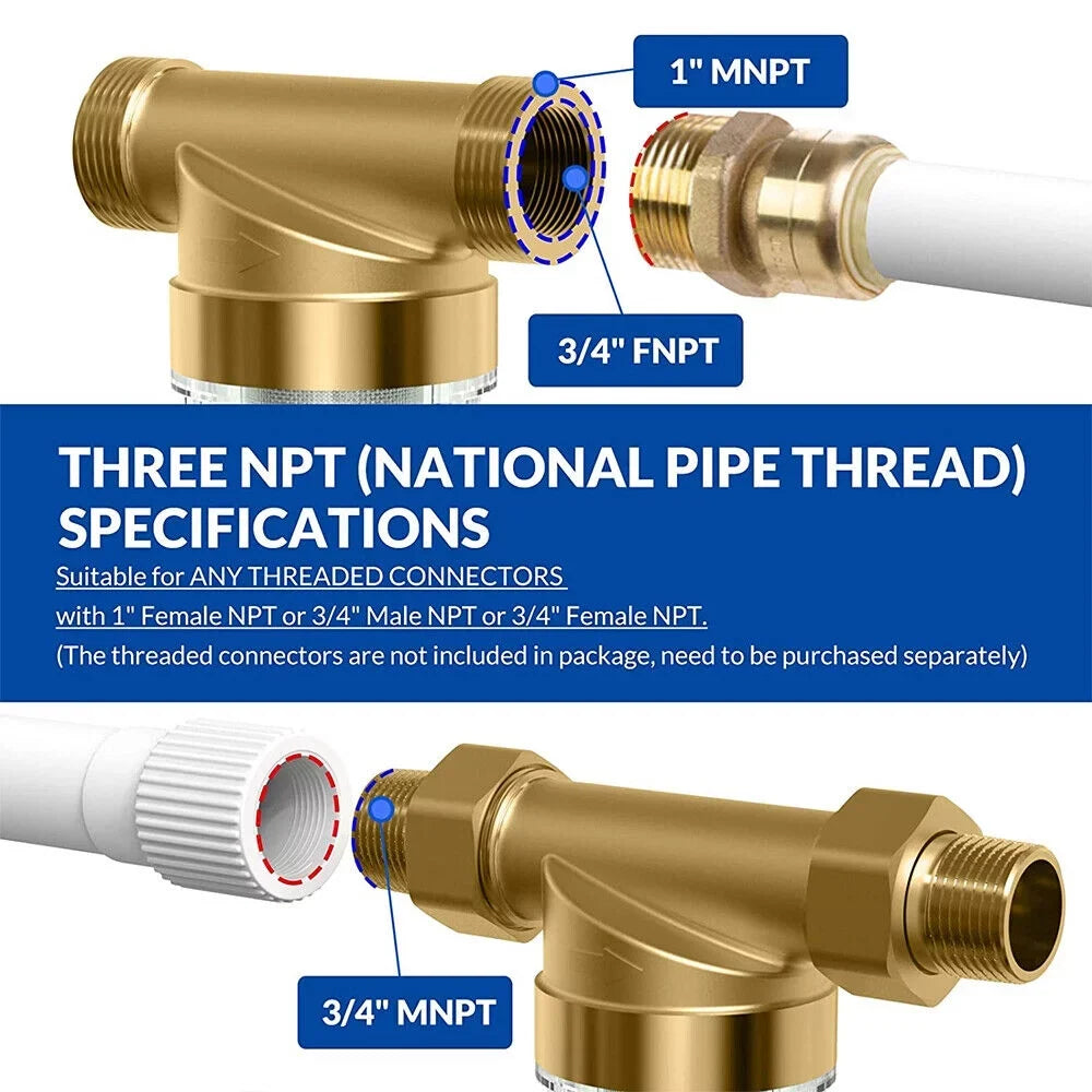 Pre-Filter Spin Reusable sewage Filter Whole System Sediment Down Water House