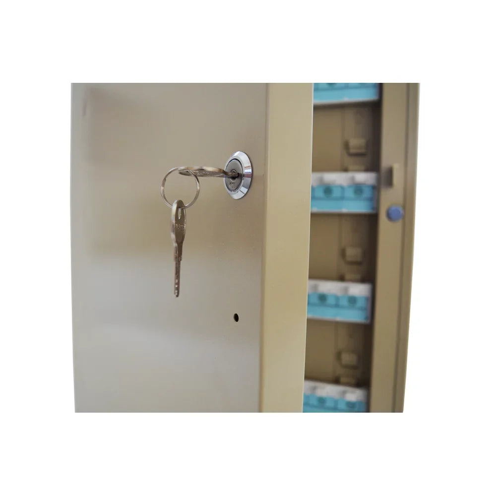 Beige 100 Lock Key Hooks Organizer Key Cabinet EQCOTWEA Wall Mount Box