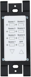 Dim/Bright, White Mounted Communication, Dimming Wall 12 Line, Seven-Scene Off 2-Way HXC7S-1TW Address, Green DHC Leviton Switch Controller, Scene