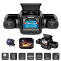 Night and Dash and Rear HD Cam Recorder Front Car 360°Panoramic Rear, Cameras Inside, Vision Channel Driving Left, Front, Right 4