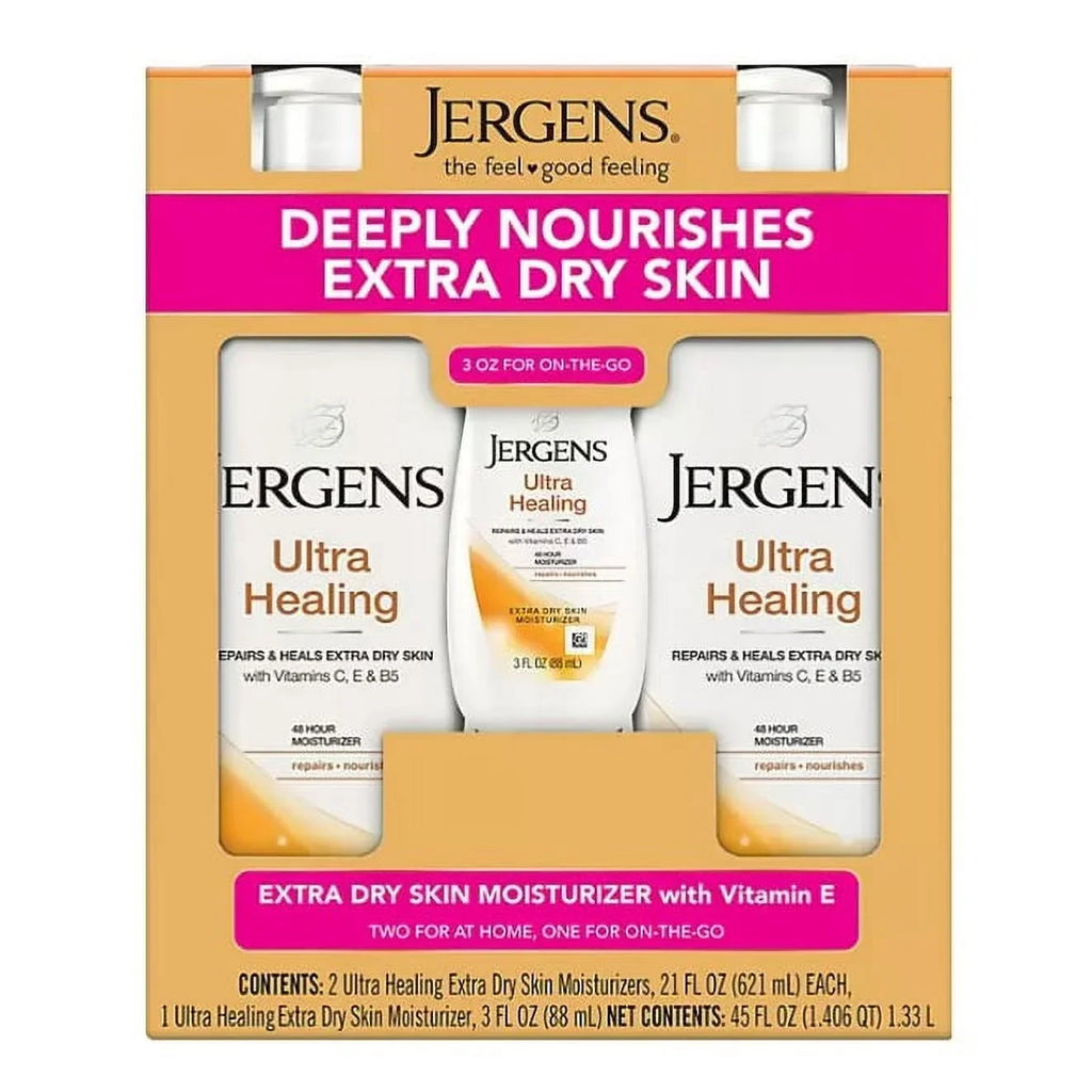 Jergens Extra (21 fl. + Healing Dry oz.) Skin Ultra pk. 2 oz., 3 Moisturizer