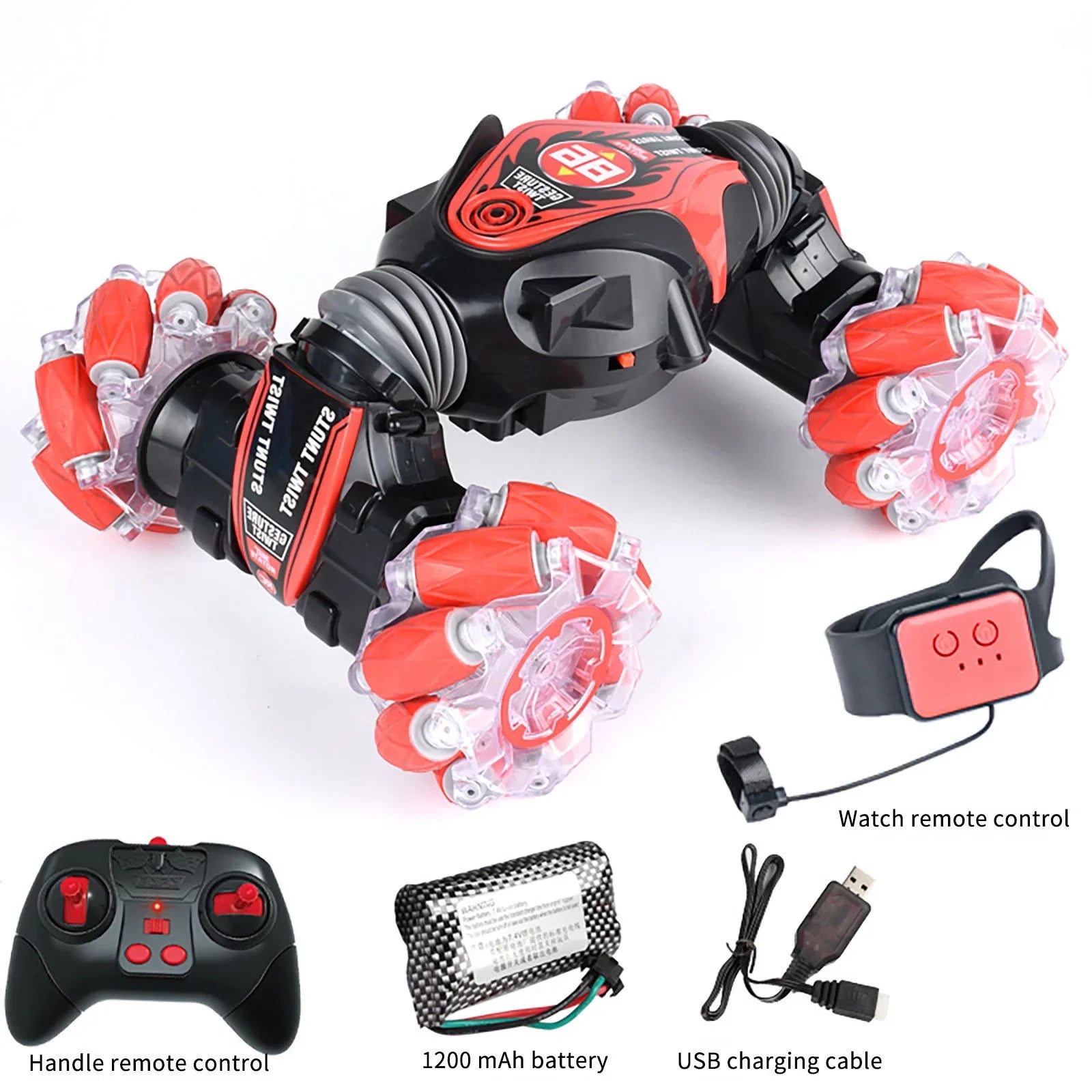 Drive, Car Toy & Birthday Girls Control With Toys Toddlers Four-Wheel Remote Off-Road Stunt 2.4G Car, Control Boys Sensing Stunt Gesture Sports For Remote Car Status