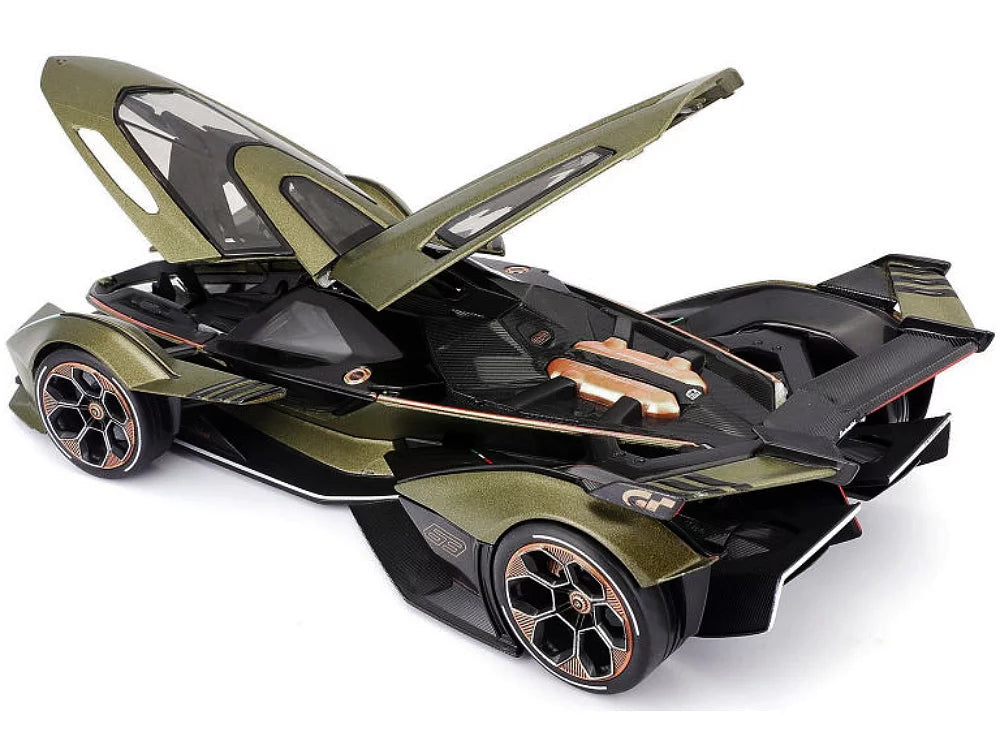 Lamborghini V12 Gran Maisto Turismo Matt Vision by Diecast Model Metallic 1/18 Green Car