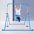 Adjustable Bar ZhdnBhnos Kids Junior Training Max Load Gymnastics Bar Gym For 100kg/220.5lbs Folding Blue Home Horizontal