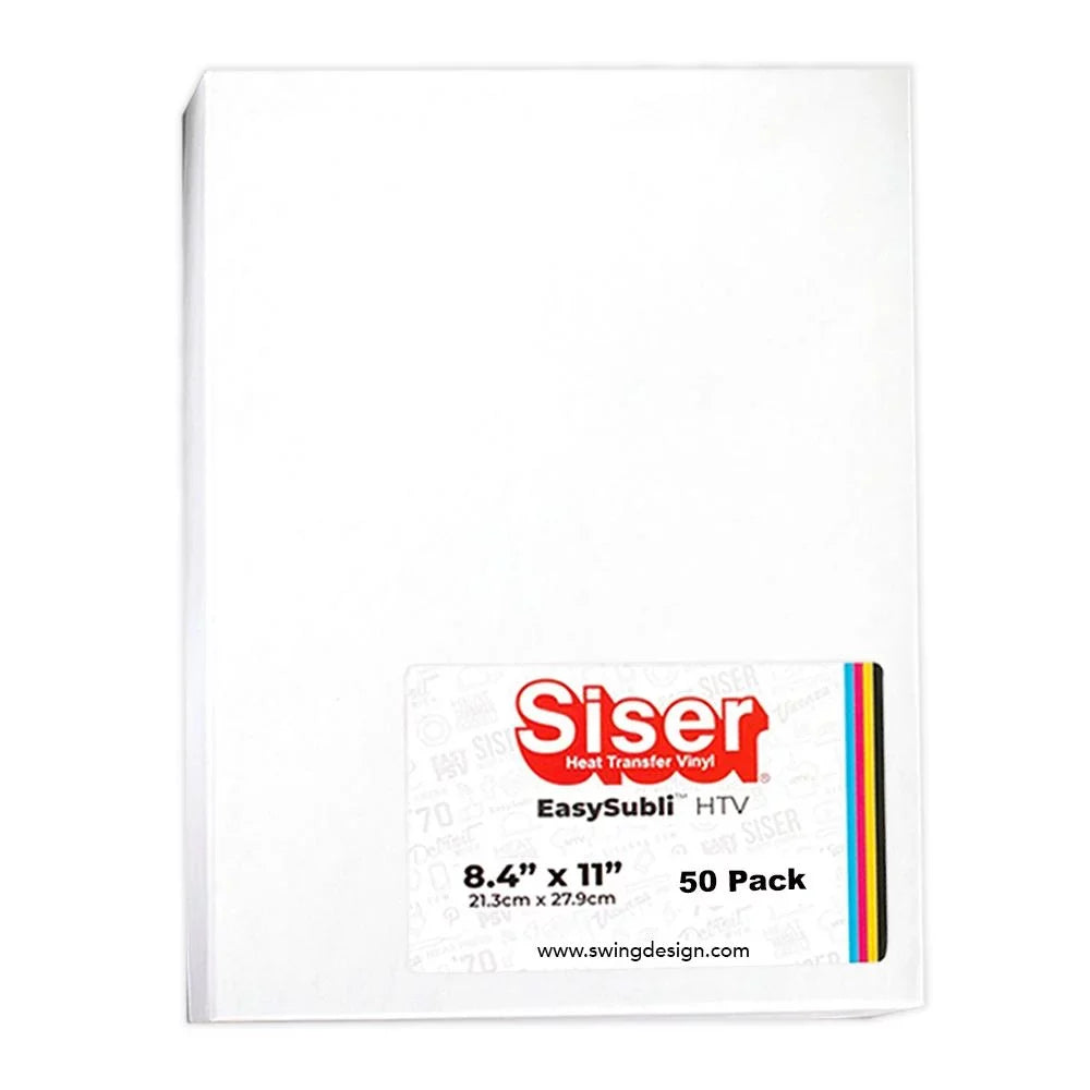 Pack Vinyl 11" EasySubli Siser x 50 - 8.4" Heat Sublimation Transfer