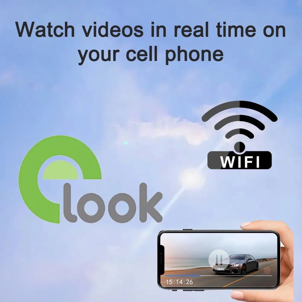 Safety Dashcam OWSOO Angle Wide WiFi Recorder Video Interconnection, Camcorder, Recorder, Auto Car