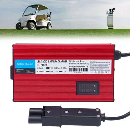 Golf Amp Charger Mode Trickle Charging Pin Barrel 48 Cart Volt 2 Battery Plug 12