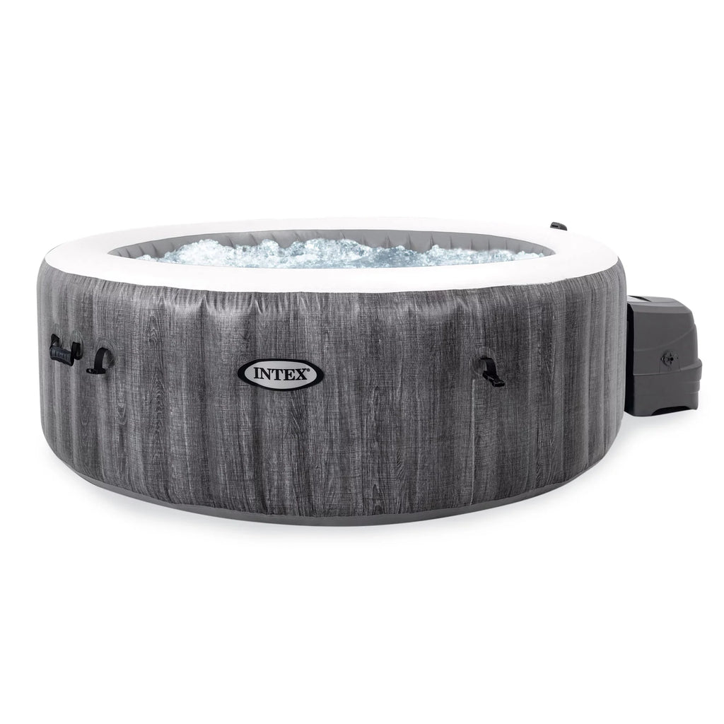 Accessory Inflatable w/ Spa Hot Plus Intex Tub Benches Jet PureSpa Greywood