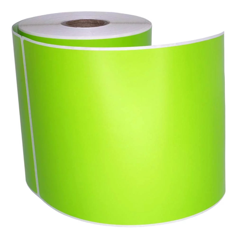 Compatible Printers GREEN Color with Label 4"x6" Thermal Shipping Rolls Direct Eltron Zebra 4