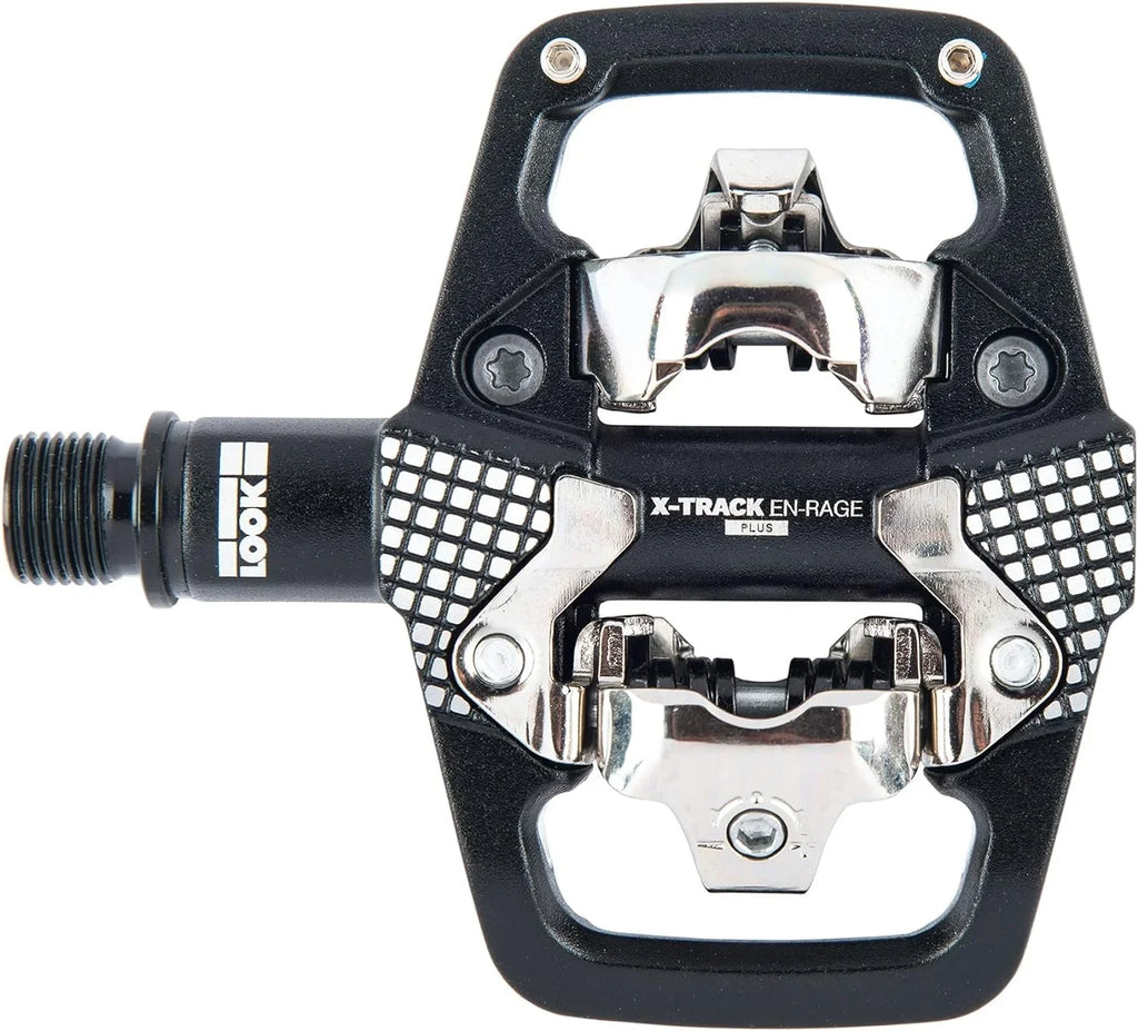 Bike Forged Mechanism Surfaces Ultra Pedals Cycle - Standard Pedals Compatible - - Ideal Enduro SPD MTB - X-Track Contact Strong En-Rage Body - Aluminum Large Plus