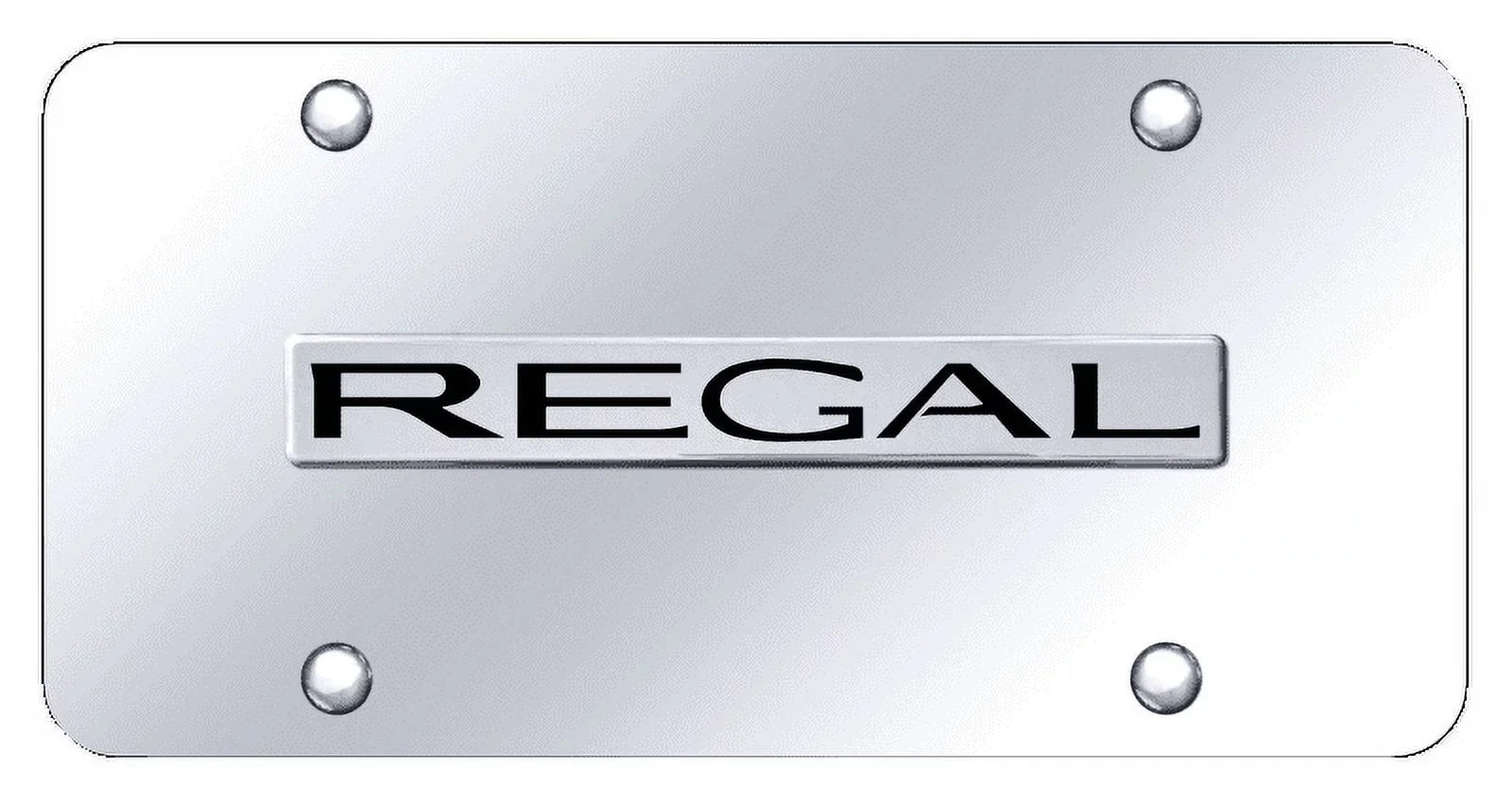 on Plate Regal Au-TOMOTIVE Chrome Chrome GOLD Name