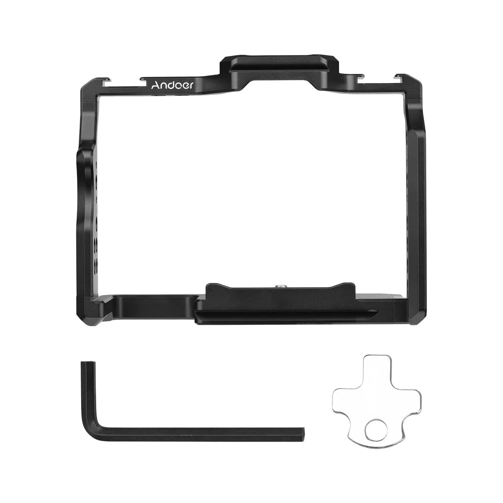 II/ Inch A7R A7R 14 Dual Video Andoer Replacement A7III/ Sony Threads Alloy II with Numerous A7IV/ Cold III/ A7II/ Cage Mounts Aluminum Shoe Cage A7S for