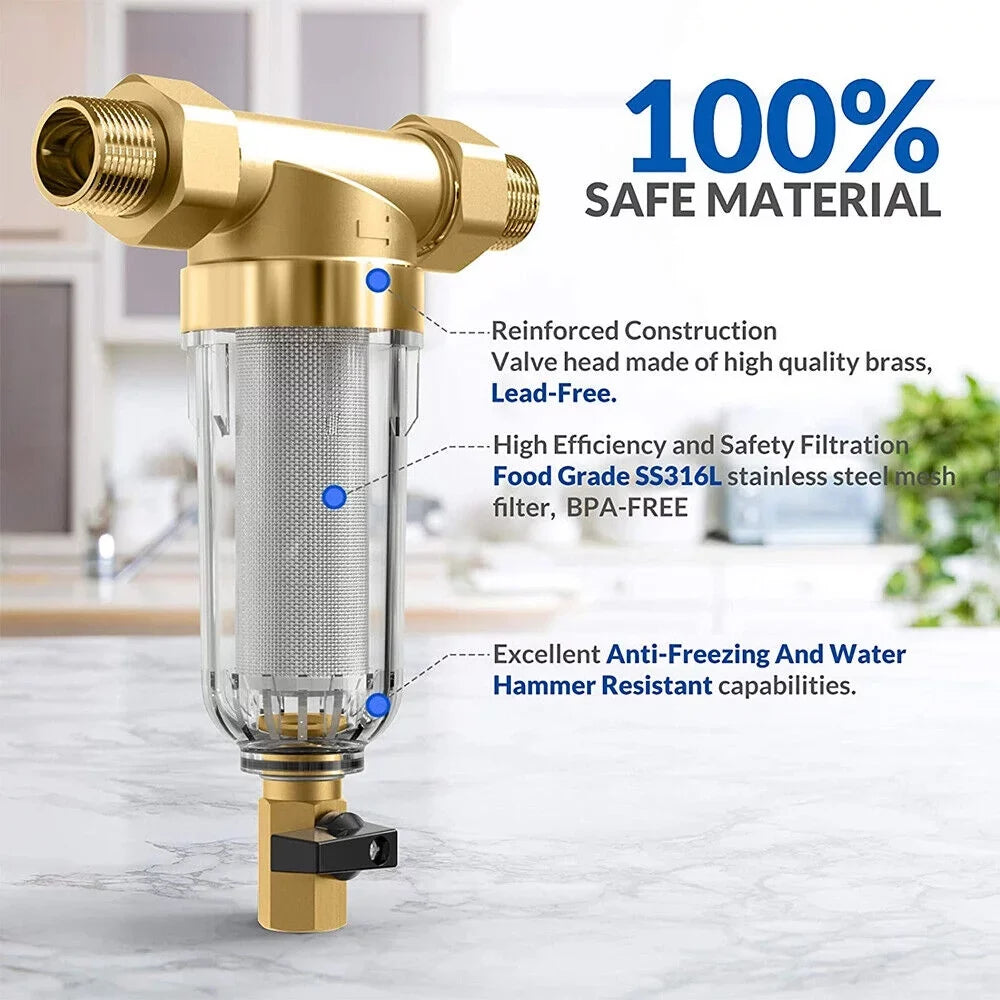 Pre-Filter Spin Reusable sewage Filter Whole System Sediment Down Water House