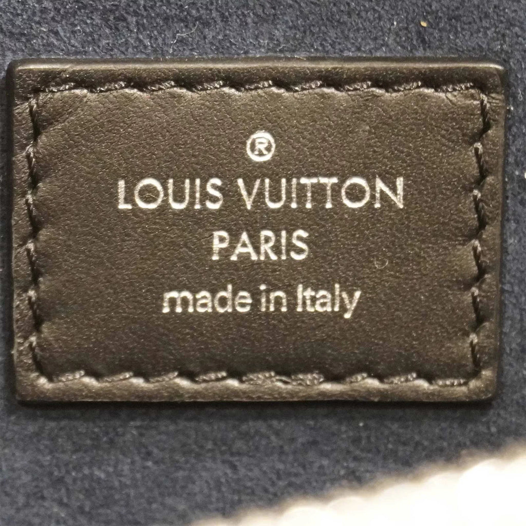 Unisex Leather (Good) Louis Epi Vuitton Pre-Owned Initials Bag Black Authenticated Belt