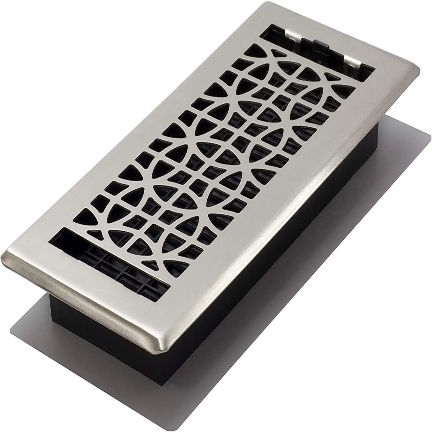 Plated Register, Floor Eclipse Nickel