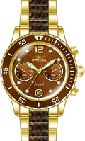 Analog Women's & Invicta 24706 Brown Steel Case Watch Angel Bracelet Quartz