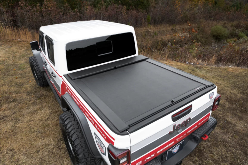 Bed 5' Retractable Rail M-Series (60") RealTruck LG496M System Tonneau w/o Select Roll-N-Lock Gladiator Bed Cover Truck | by Jeep 2020-2023 with Trail Compatible |