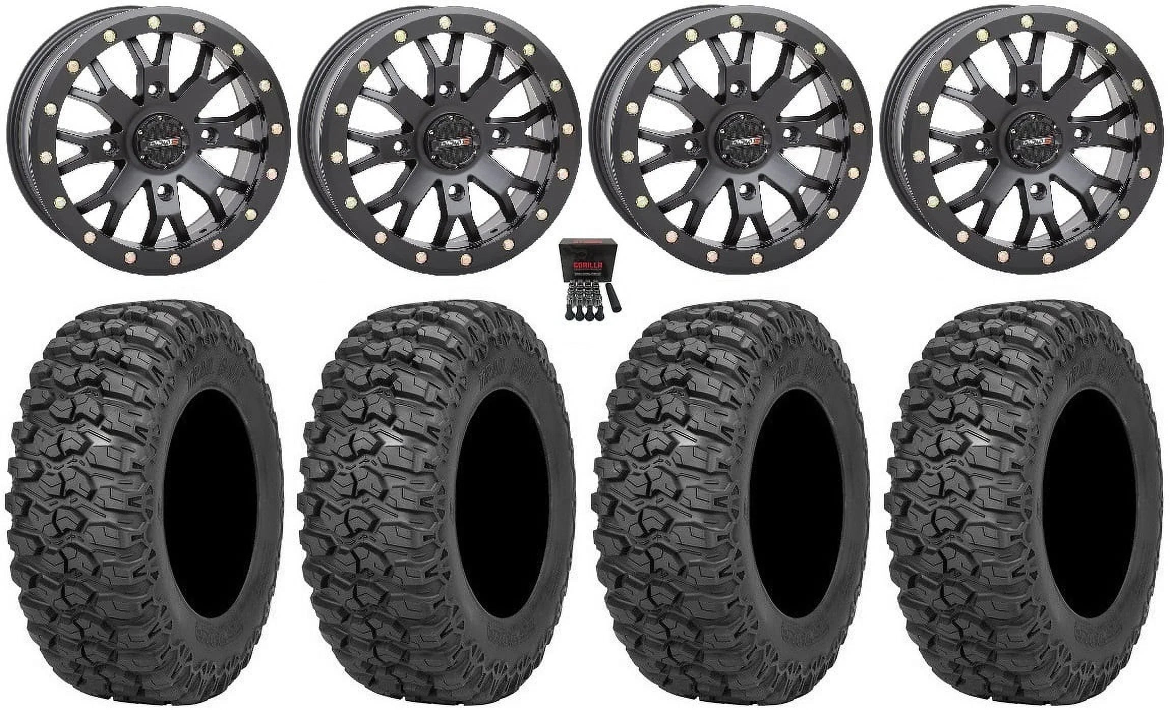 Defender Tires 15" 32" Can-Am Trail Black 2.0 (6+1) Renegade Wheels Saw Commander Maverick System 3 SB-4 Outlander