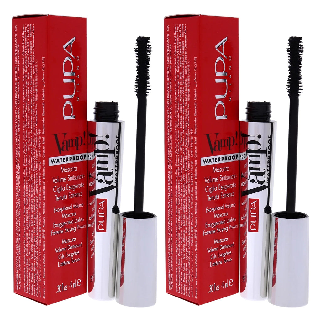 Mascara oz - 0.30 Pupa of Extra 001 Waterproof Vamp! Black Pack Milano 2 - - Mascara
