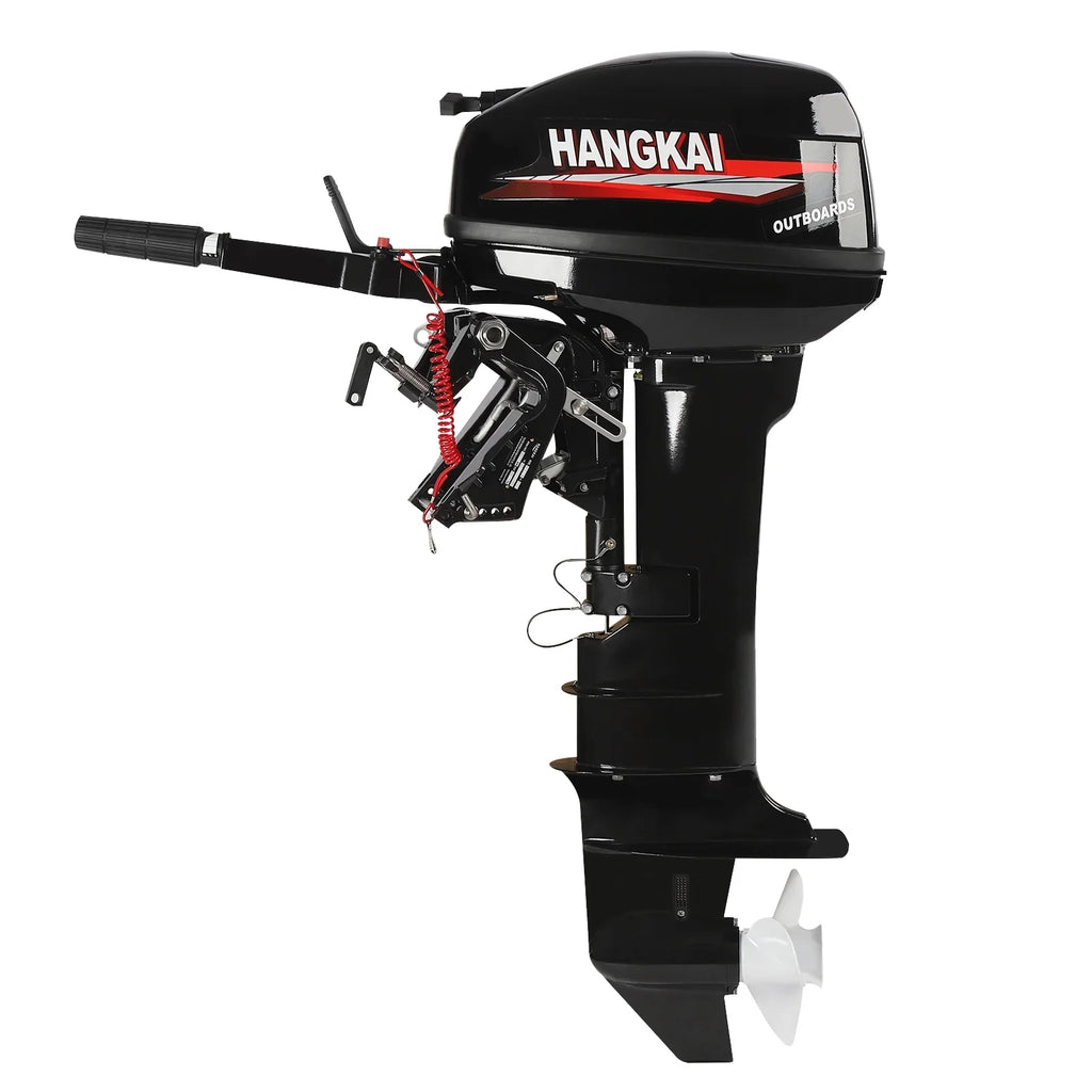 Long Alloy Motor System 18 w/CDI 246cc Outboard Stroke Cooling Boat 2 Shaft Aluminum Engine Water HP Wuzstar Boat Fishing Motor,