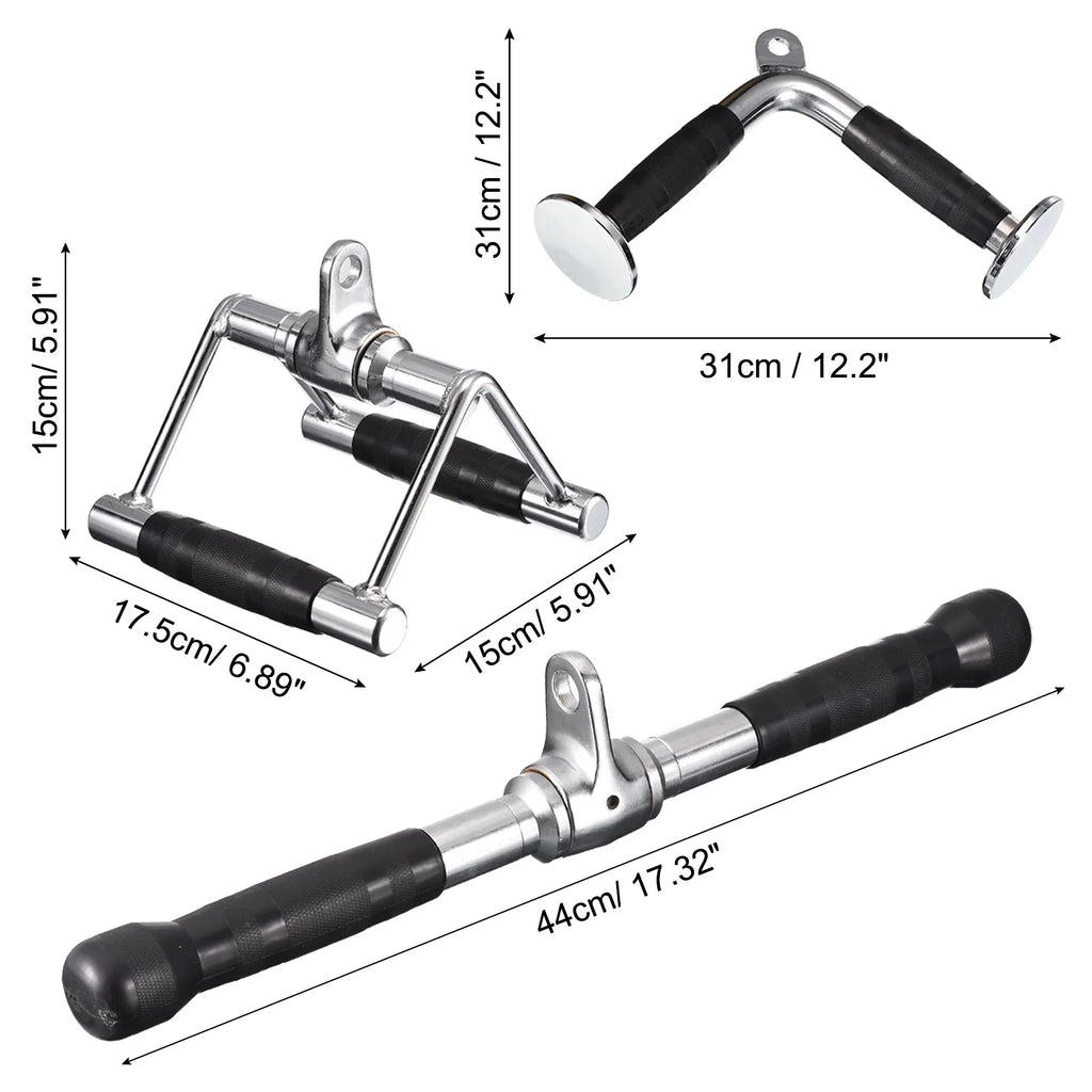 Machine Press for Attachment Down Accessories, Cable Silver Gym Tricep