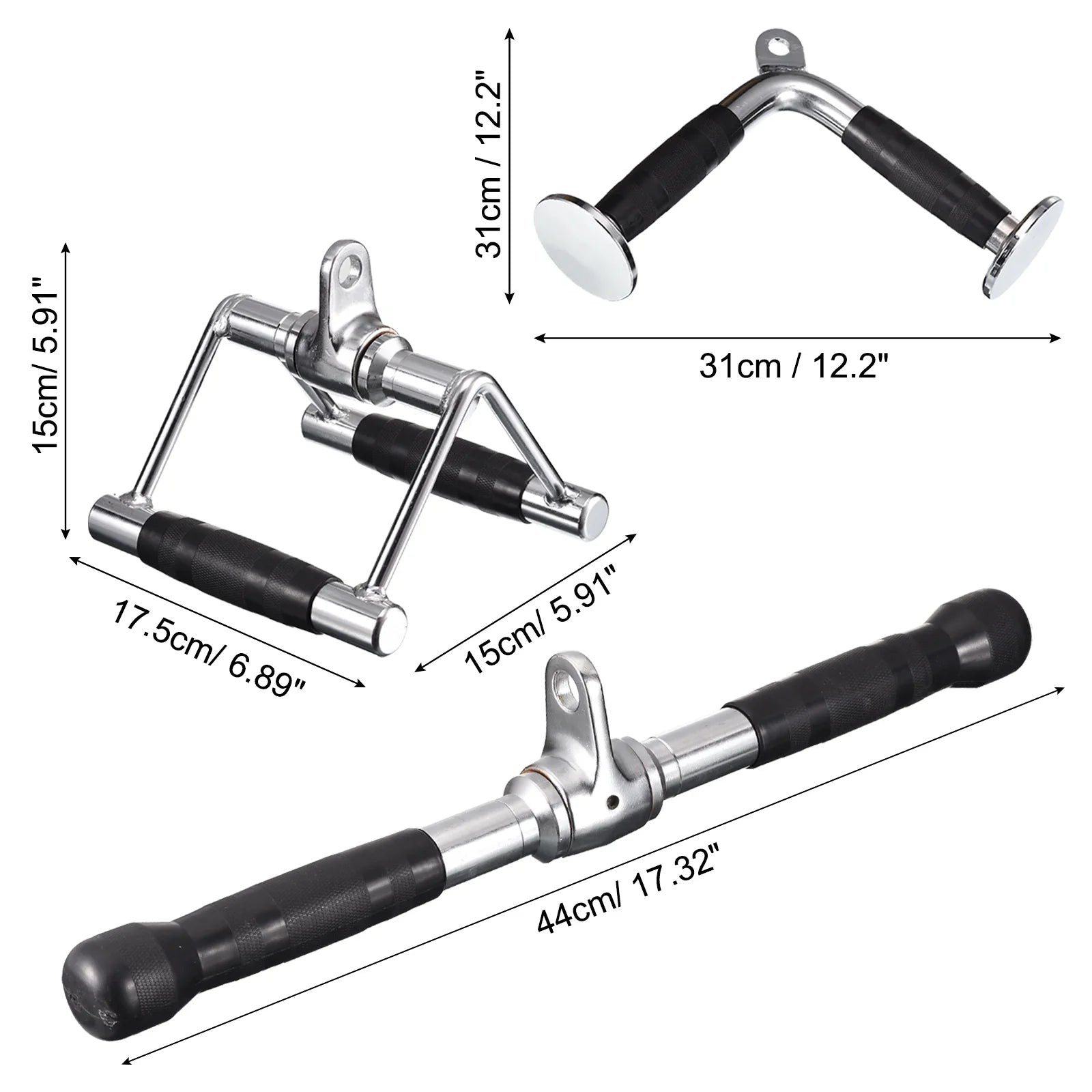 Machine Press for Attachment Down Accessories, Cable Silver Gym Tricep