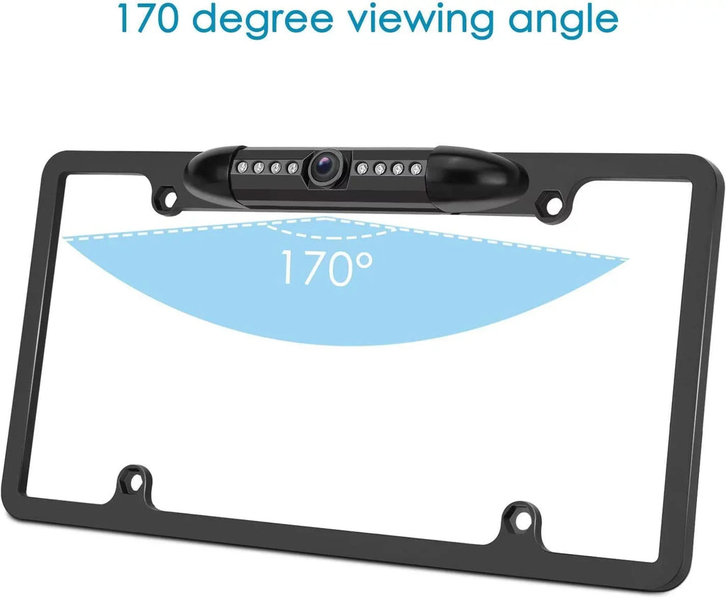Plate Rearview DMX-125BT Kenwood DMX125BT Waterproof Black Backup for Camera License