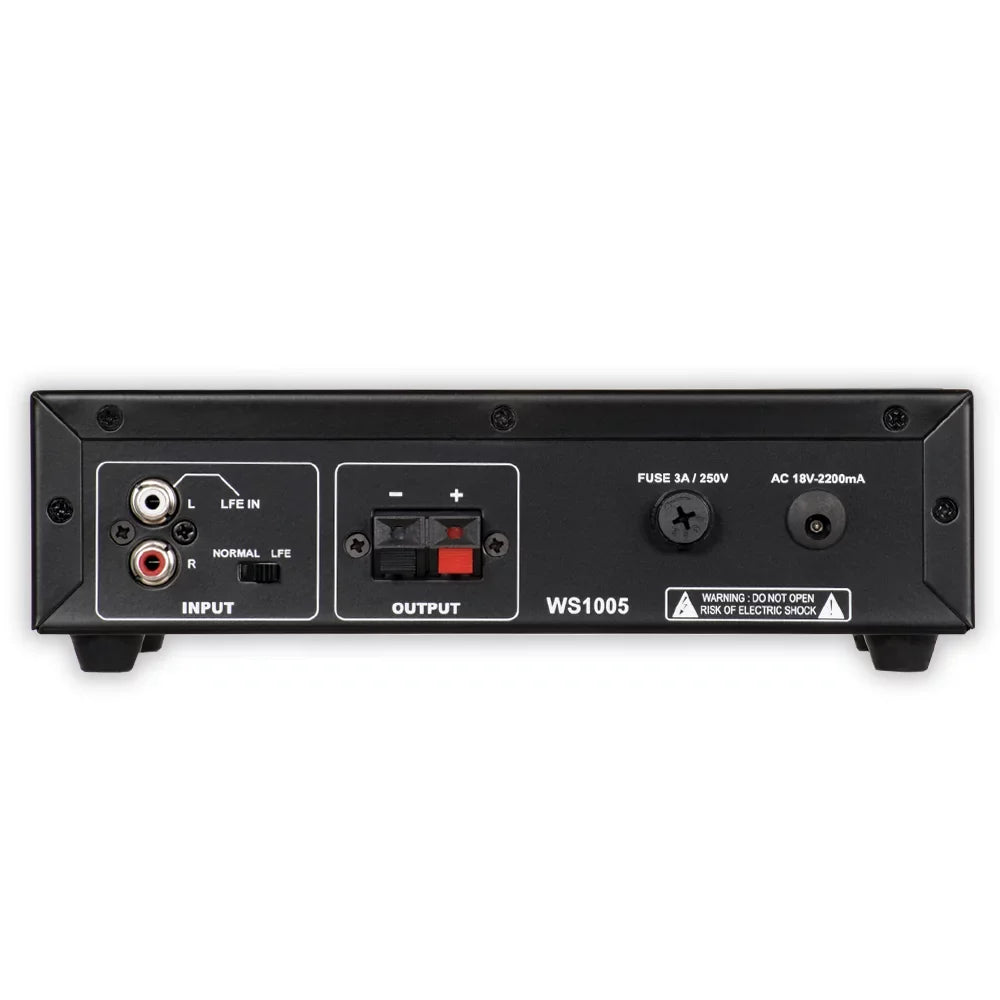 2 Amps Speaker Audio 10" with HD-S10 and Subwoofers Acoustic Mount Flush Pack