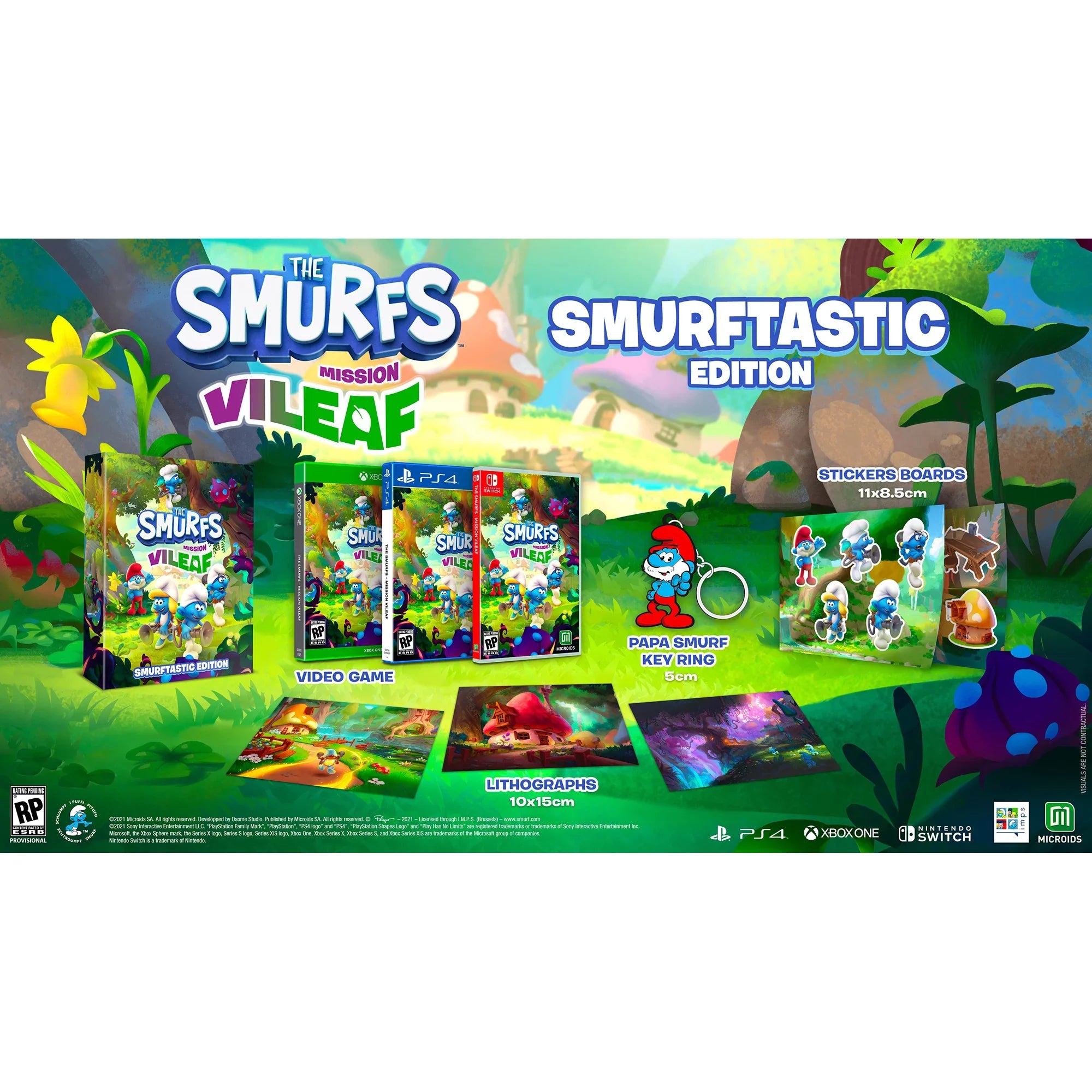 Edition, Vileaf-Smurftastic [Physical] Mission Xbox Games, Maximum One, Smurfs: The