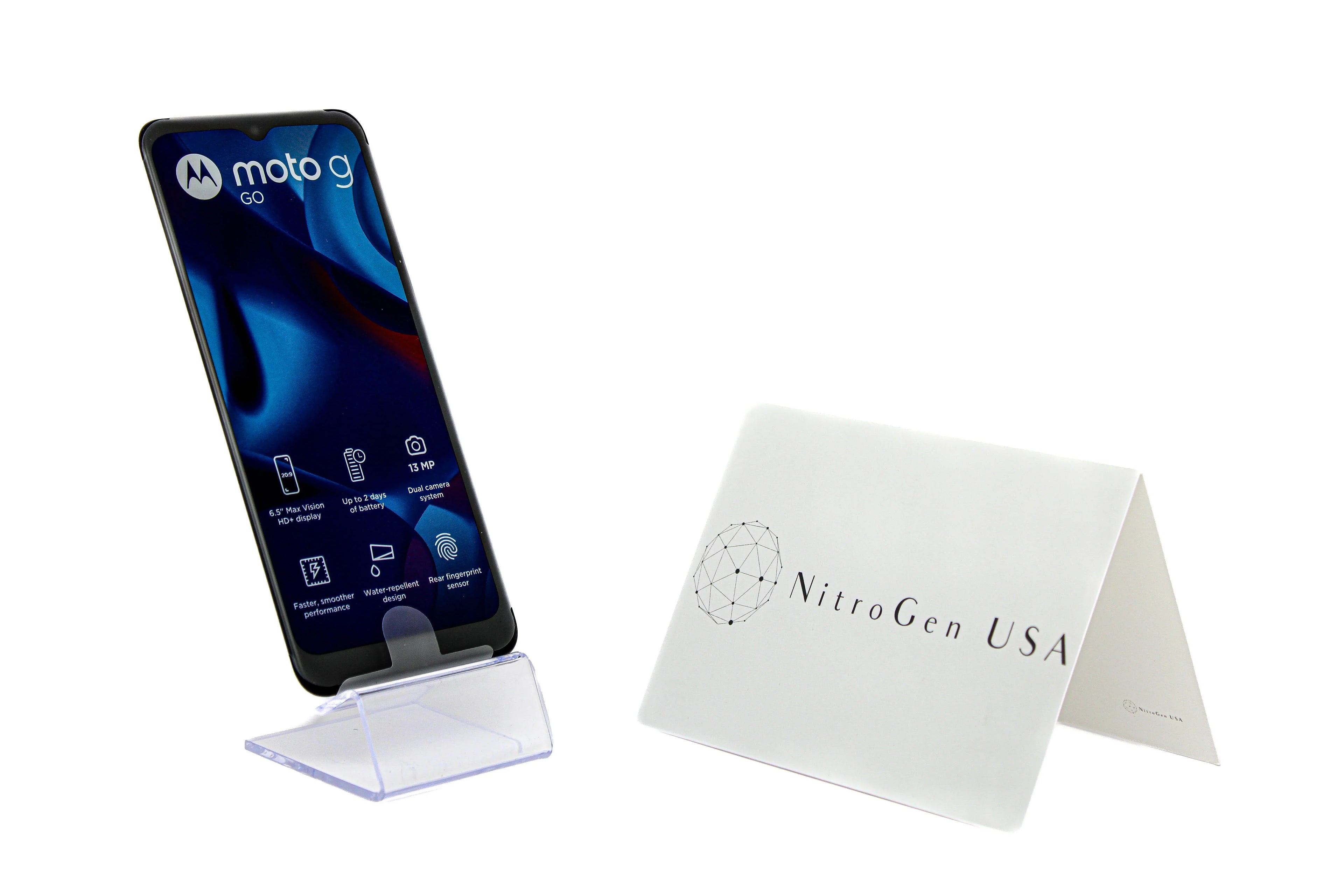 4G White- G Moto Smartphone - Go Motorola 6.5" XT2163-7 Android 32GB/2GB