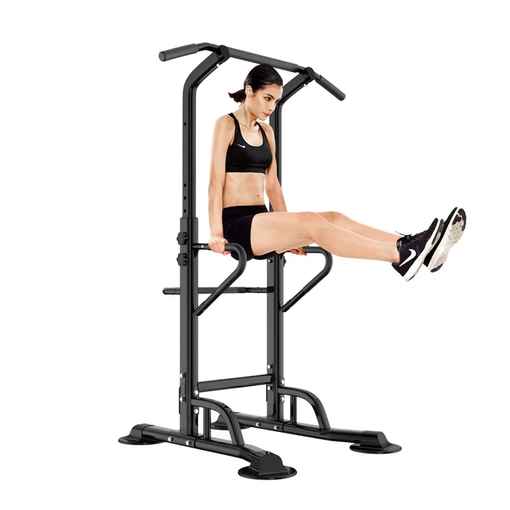 Black Bar, Height Up Pull Power Strength Wellynap Equipment Tower Adjustable Workout - Training 36.2" with