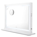Tabletop Pro Switch, or Desk Mount Frame Dimmer 3X with and Vanity for and Mirror Metal Impressions Liane Mirror (White) Speakers Mirror Magnified Wall Makeup with V. Lighted Outer