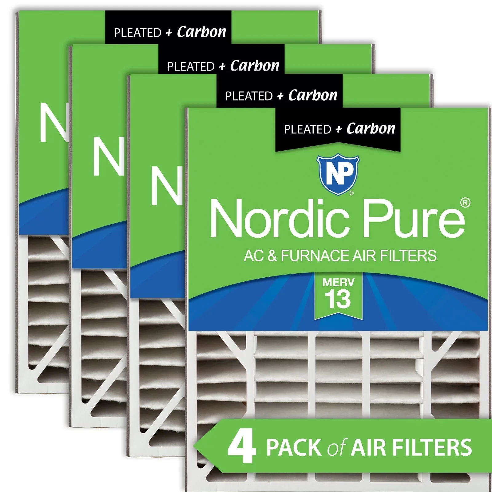 Carbon Filter 13 Replacement Air Bear 20x25x5 AC MERV Pack (4 Plus 7/8) 4