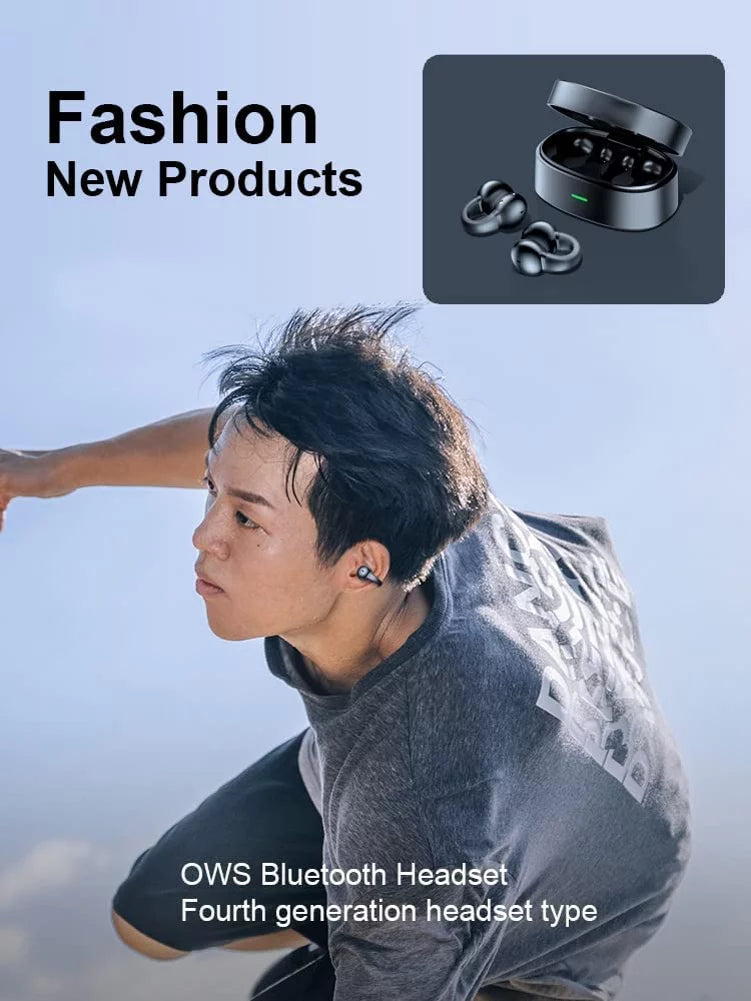 Earbuds Case Headphones Galaxy D9G Ear-Clip Charging Hands-free Stereo Fold5/Flip5 Galaxy Bone Wireless With Earphones True for TWS Compatible - Z Fold5/Flip5 Bluetooth Samsung Conduction Phones Z