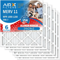 by 7 MPR Premium & WICKED 11 MERV USA Furnace Pack MPR 1200 6 HVAC Conditioner Air 24x24x2 AIRX Filters Comparable Pleated Made CLEAN Electrostatic to 1000, FILTERS Air FPR AIR. 24x24x2 Filter Filter