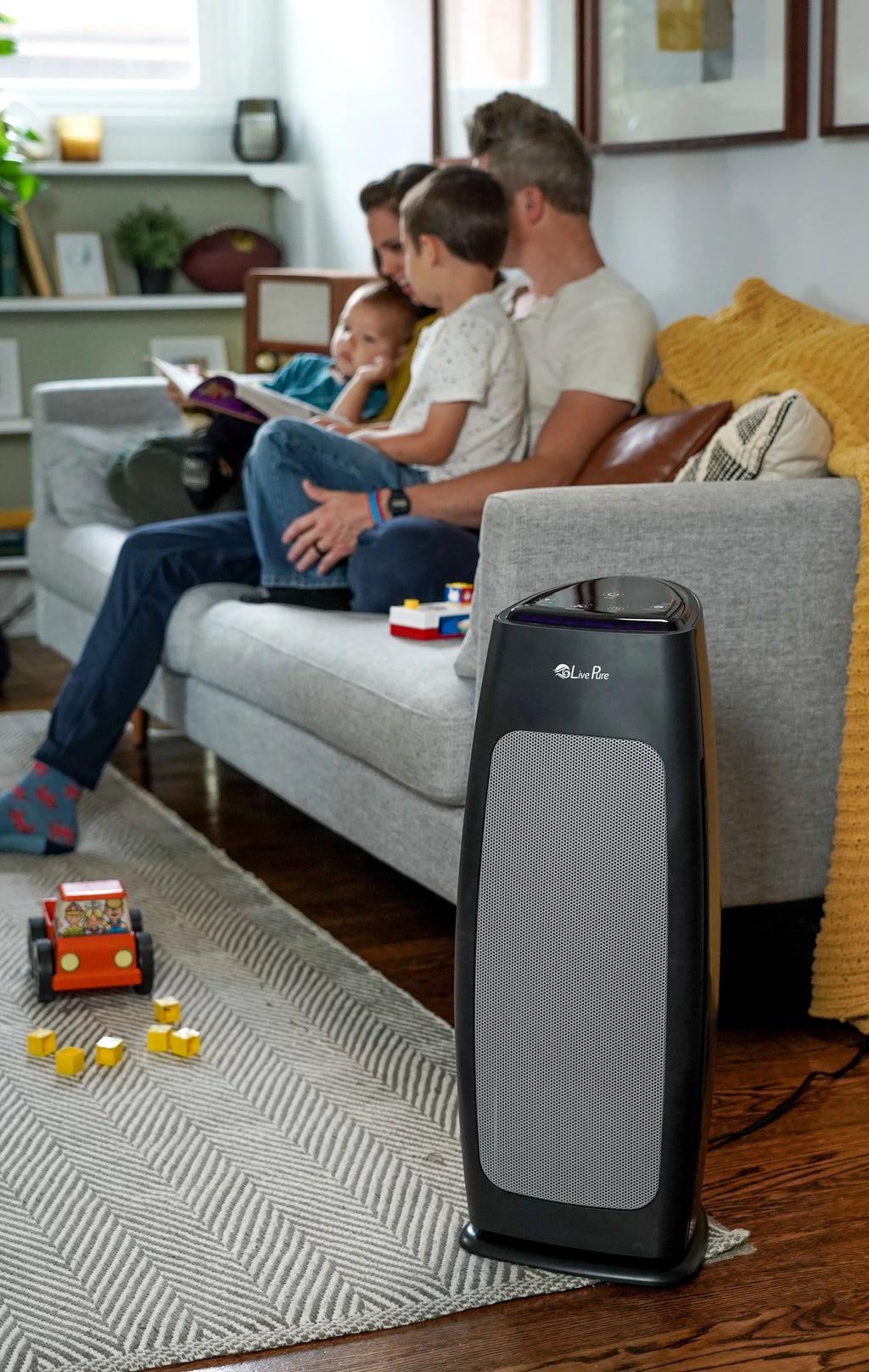 Series LP270THP Air Filtration Sierra LivePure Purifier with Tall Tower Permanent Digital