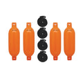 Max - Inflatable BoatTector Fender 3006.7626 4-Pack x 4.5" Extreme 16", Neon Orange Value