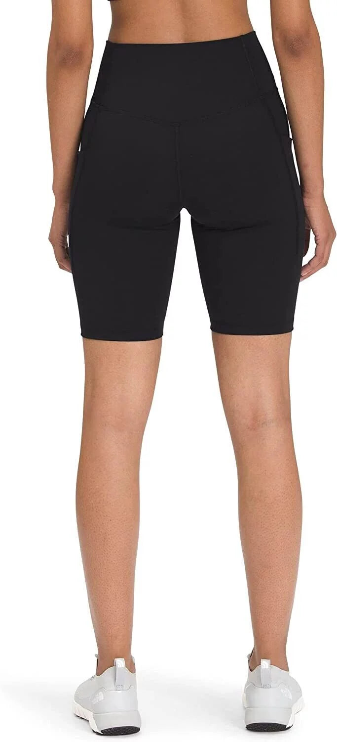 MSRP High-Rise Size 9" NORTH Black M Womens THE $55 Short FACE Pocket Motivation