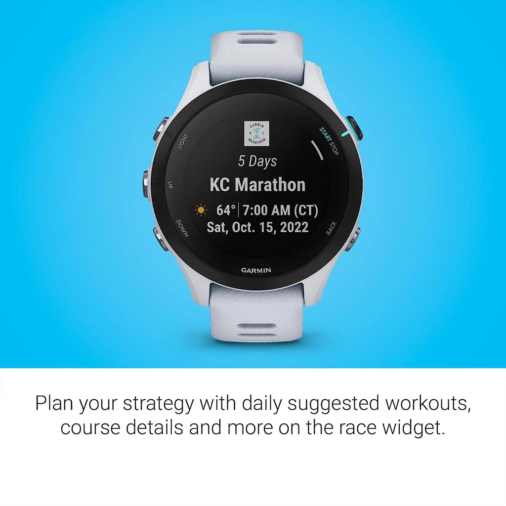 Base, Kit Smaller Smartwatch Charging 255S Garmin Insights, USB GPS Running Forerunner Car/Wall Cleaning 6Ave Whitestone Long-Lasting Advanced Adapters Music, Music, Battery, & with with