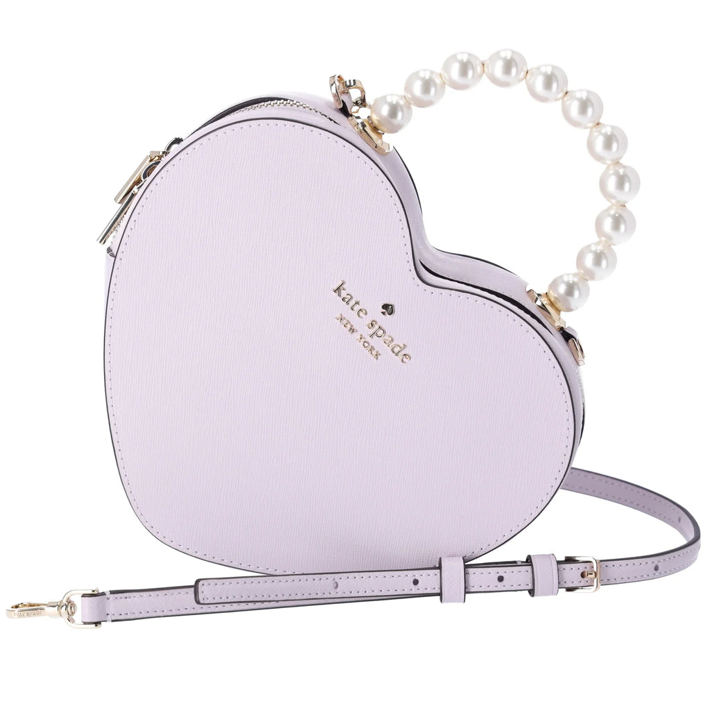 Pearl Love Kate Moonlight Crossbody Purse KF516 Spade Leather Shack Heart Lilac