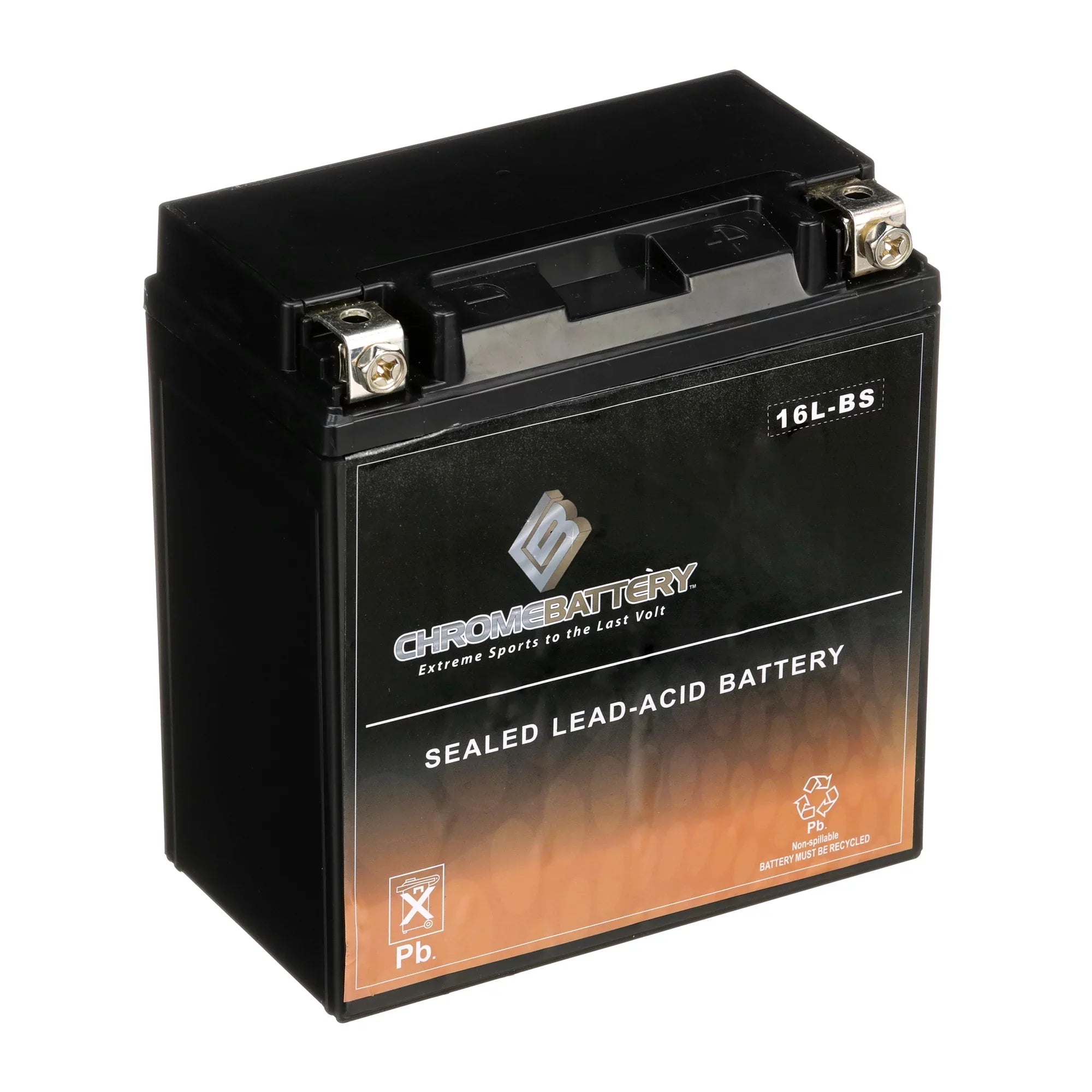 for Sx (16L-BS 550cc Js550 Kawasaki CCA) 86-'95 230 12 Chrome Battery Jet Ah, Ski Battery Volt,14 YTX16L-BS
