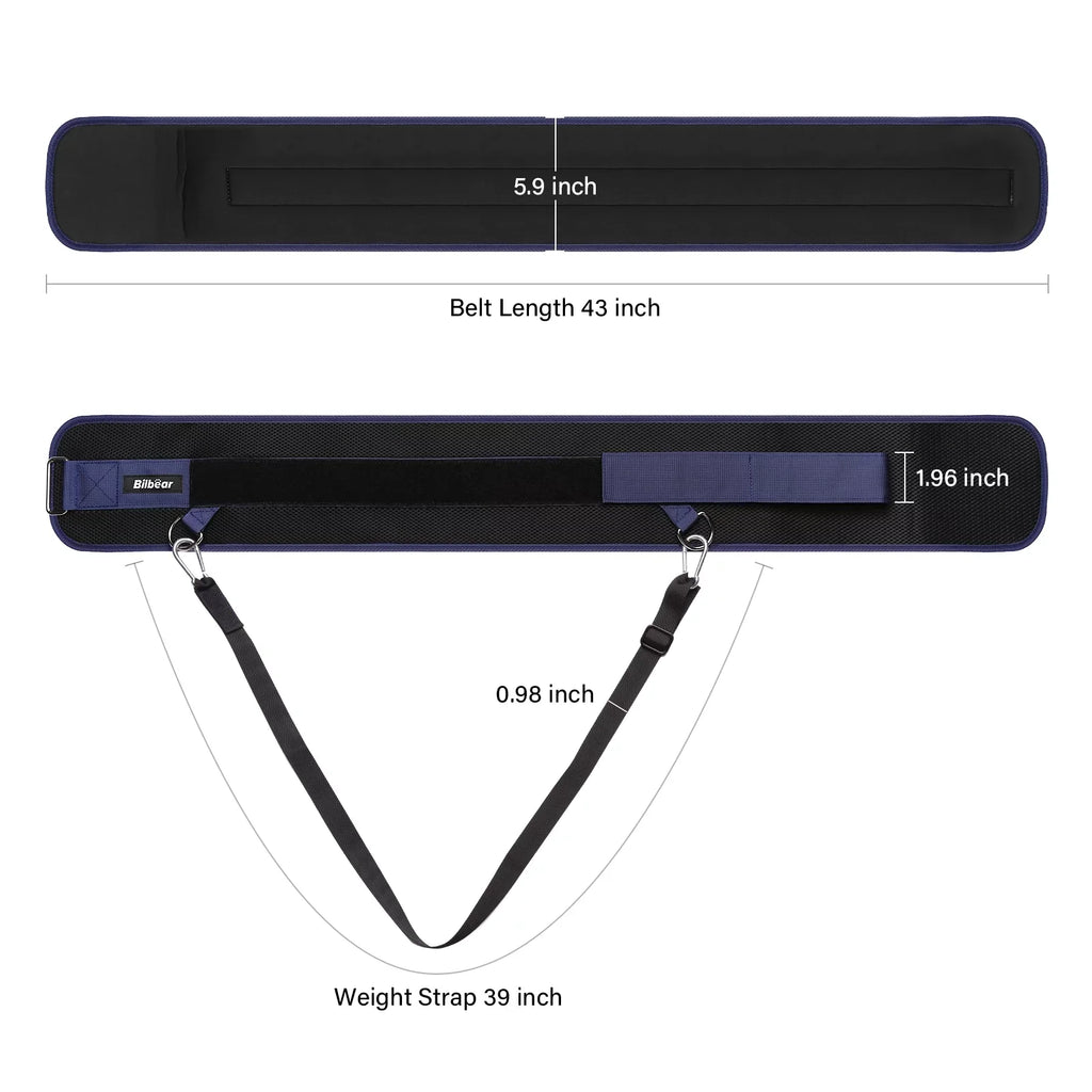 Adjustable,45-Angle pulls Strap,Weight 43 inch Snap Belt Hooks Weightlifting,Weight Dip 39 up,with lifting strap Belt for for Dip Rings&2 Bilbear inch Comfort Position