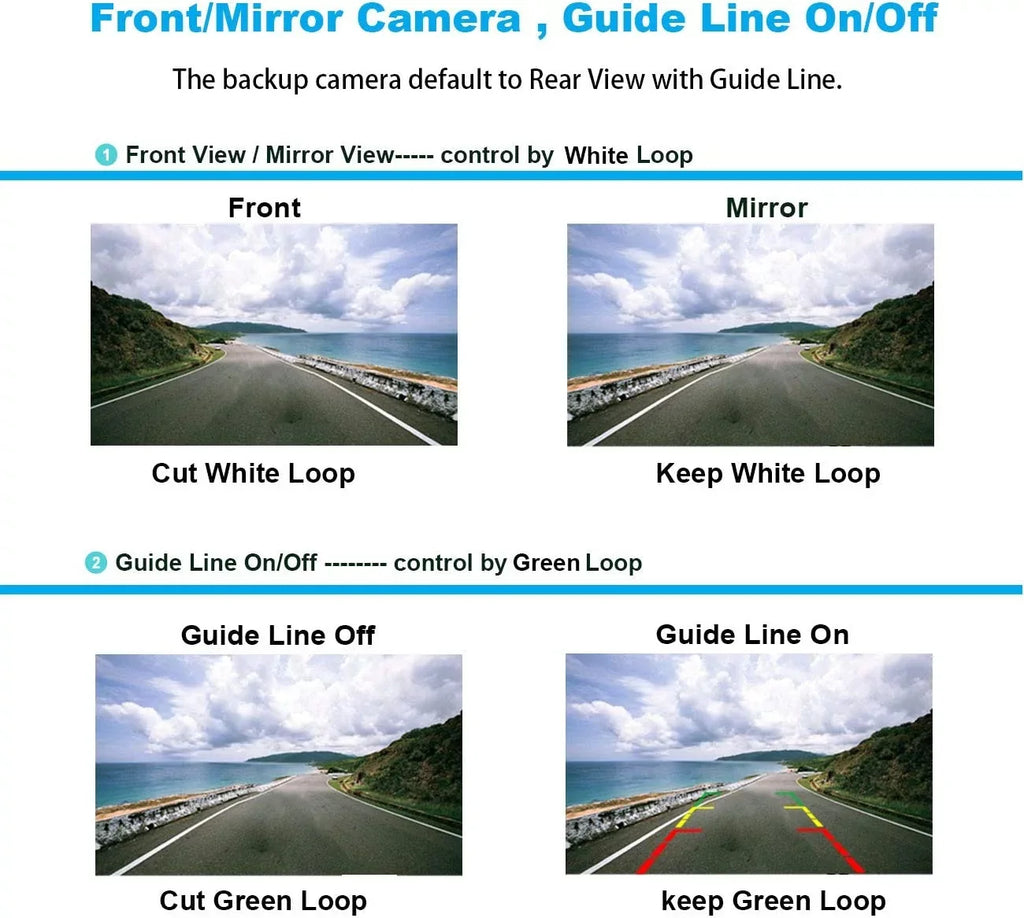 Plate Rearview DMX-125BT Kenwood DMX125BT Waterproof Black Backup for Camera License