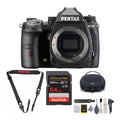Card 64GB with (Black) Pentax K-3 Body Strap, Kit, & III Cleaning Mark SD Camera