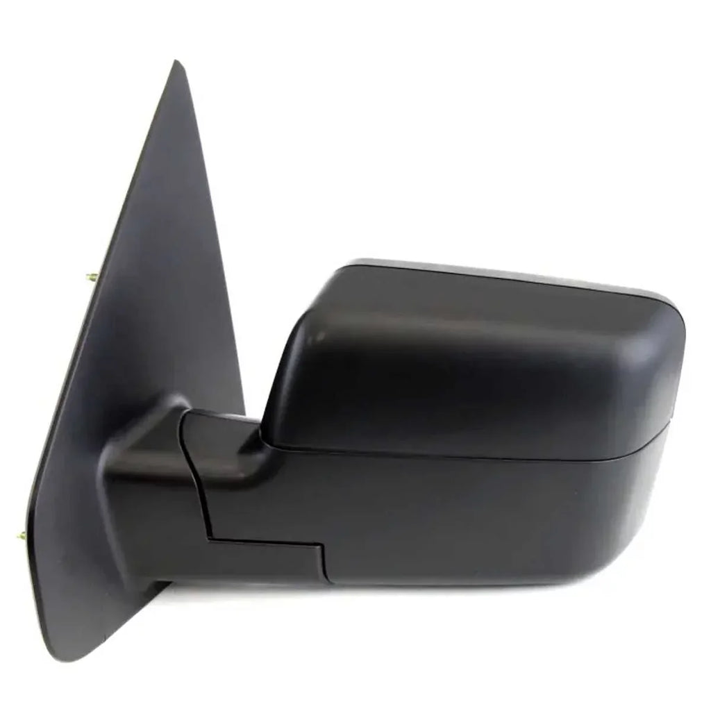 Black Driver V6 Ford AutoShack Heated Mirror V8 4.6L RWD F-150 4.2L Folding 5.4L Power 2006 for 2005 KAPFO1320242 Textured 2004 Replacement 4WD