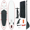Set Surfboard Board Red Inflatable Paddle and White Andoer